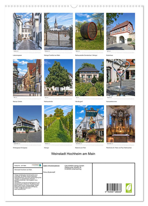 Weinstadt Hochheim am Main (CALVENDO Premium Wandkalender 2027)