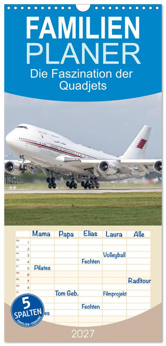 Die Faszination der Quadjets (CALVENDO Familienplaner 2027)