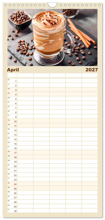 Cappuccino, Latte und mehr - Der große Kaffeekalender (CALVENDO Familienplaner 2027)