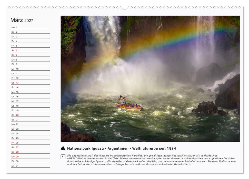 UNESCO Welterbe – die Schatztruhe unseres Planeten (CALVENDO Premium Wandkalender 2027)