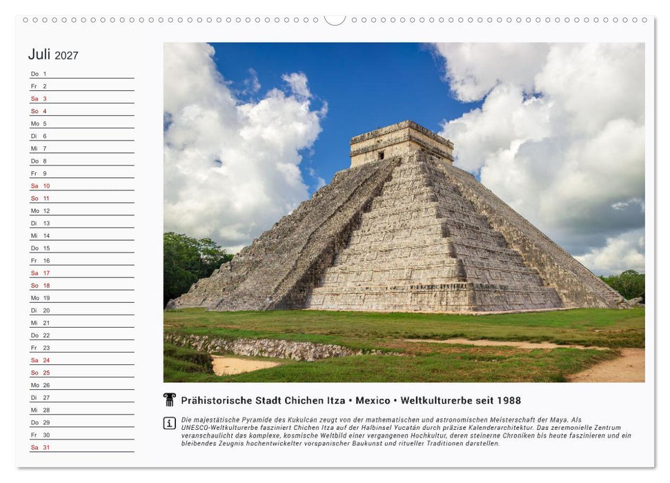 UNESCO Welterbe – die Schatztruhe unseres Planeten (CALVENDO Premium Wandkalender 2027)