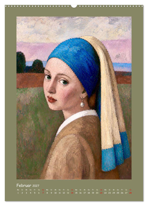 Das Mädchen mit dem Perlenohrring. (CALVENDO Premium Wandkalender 2027)