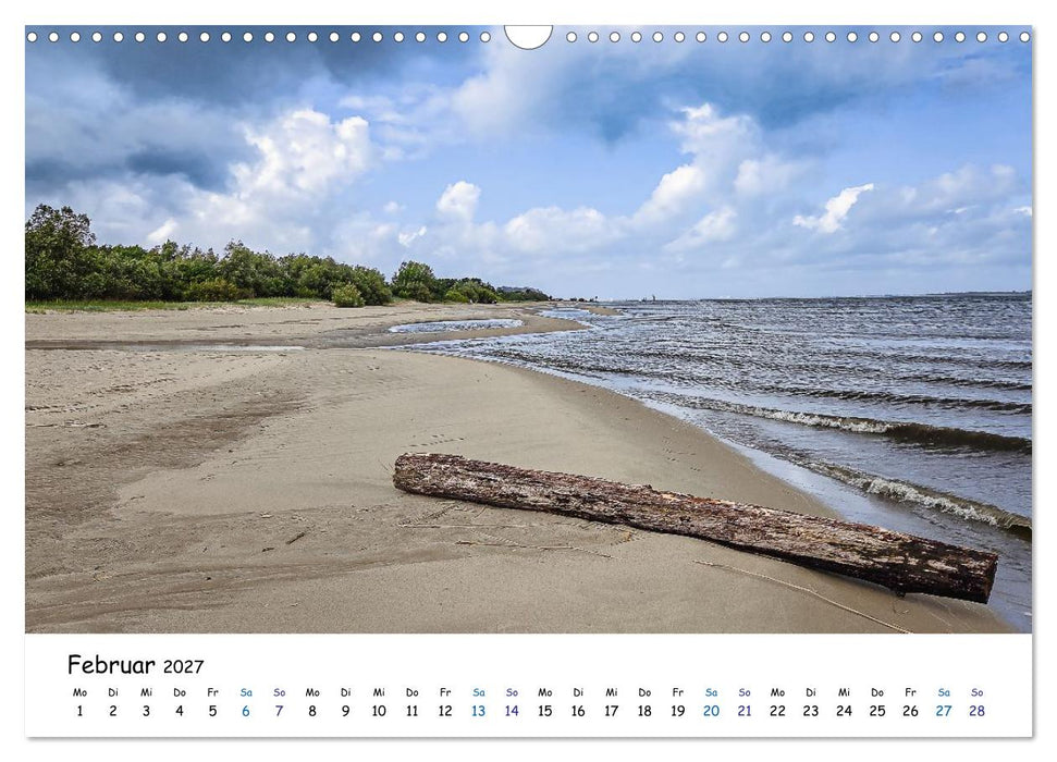 Elbinsel Krautsand - Impressionen von Land und Fluss (CALVENDO Wandkalender 2027)