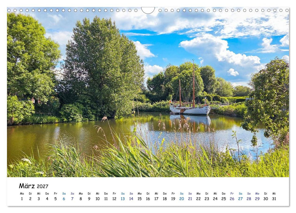 Elbinsel Krautsand - Impressionen von Land und Fluss (CALVENDO Wandkalender 2027)