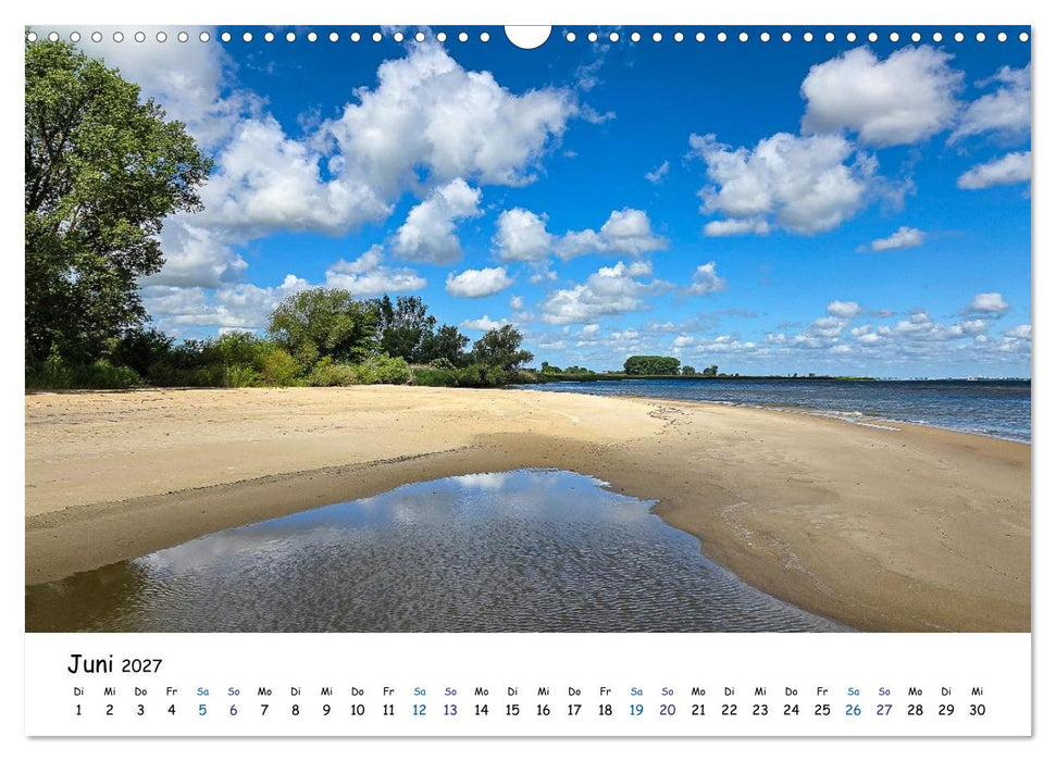 Elbinsel Krautsand - Impressionen von Land und Fluss (CALVENDO Wandkalender 2027)