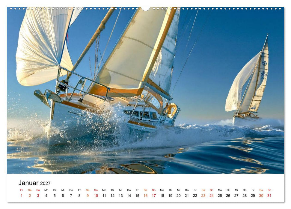 Segeln - Weite, Wind und Wasser (CALVENDO Wandkalender 2027)