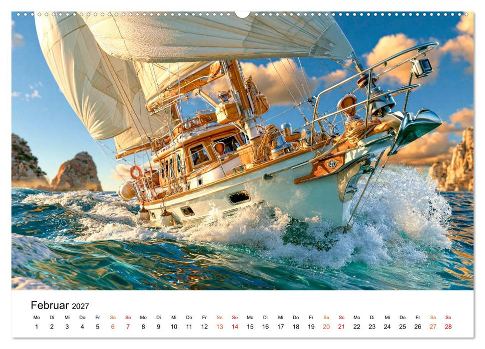 Segeln - Weite, Wind und Wasser (CALVENDO Wandkalender 2027)
