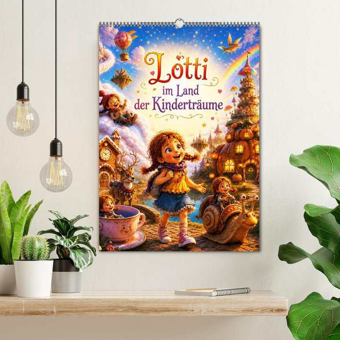 Lotti im Land der Kinderträume (CALVENDO Wandkalender 2027)