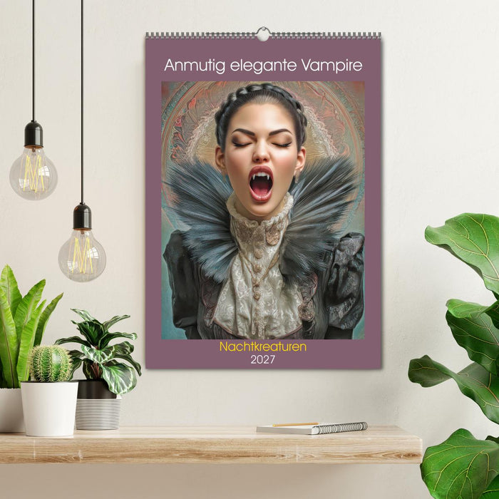 Anmutig elegante Vampire - Nachtkreaturen (CALVENDO Wandkalender 2027)
