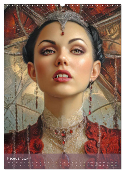 Anmutig elegante Vampire - Nachtkreaturen (CALVENDO Wandkalender 2027)