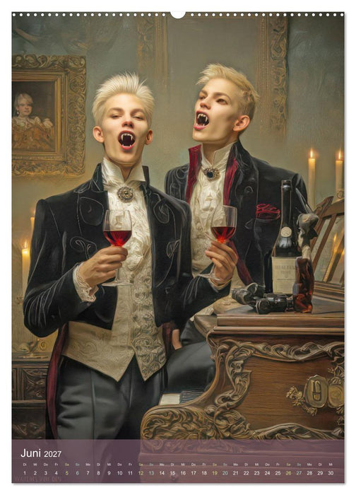 Anmutig elegante Vampire - Nachtkreaturen (CALVENDO Wandkalender 2027)