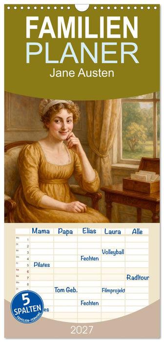 Jane Austen (CALVENDO Familienplaner 2027)