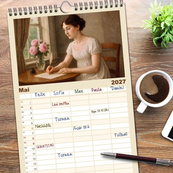 Jane Austen (CALVENDO Familienplaner 2027)