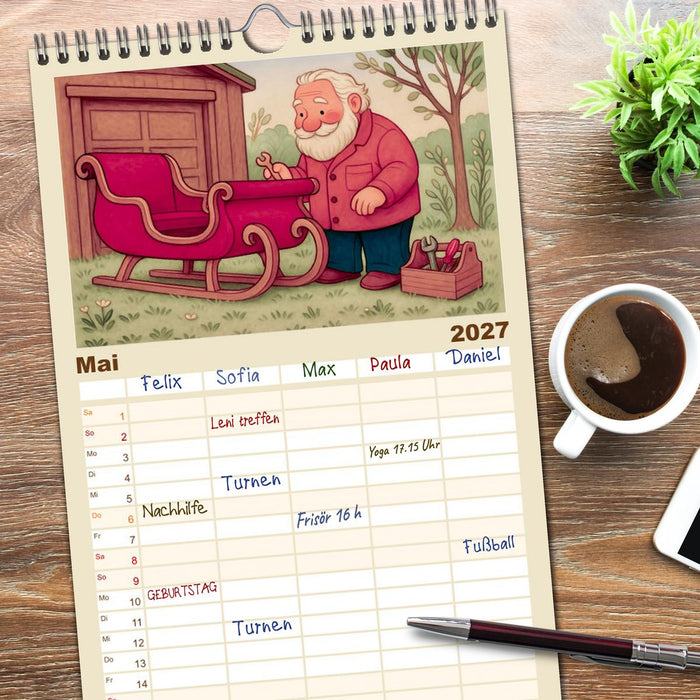 Was macht der Weihnachtsmann? (CALVENDO Familienplaner 2027)