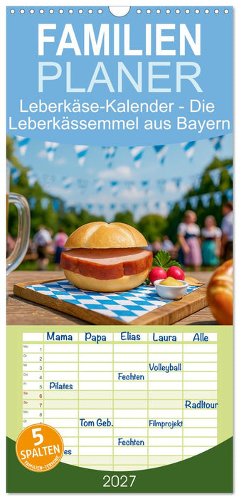 Leberkäse-Kalender - Die Leberkässemmel aus Bayern (CALVENDO Familienplaner 2027)