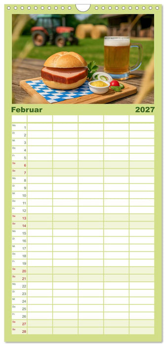 Leberkäse-Kalender - Die Leberkässemmel aus Bayern (CALVENDO Familienplaner 2027)
