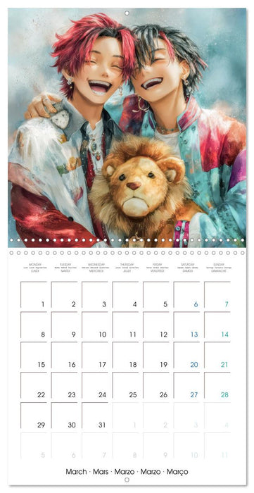 Des peluches - Inspirées du style Manga (CALVENDO Calendrier mensuel 2027)