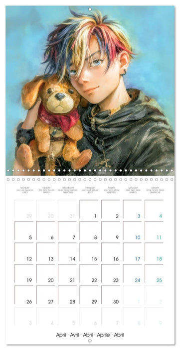Des peluches - Inspirées du style Manga (CALVENDO Calendrier mensuel 2027)
