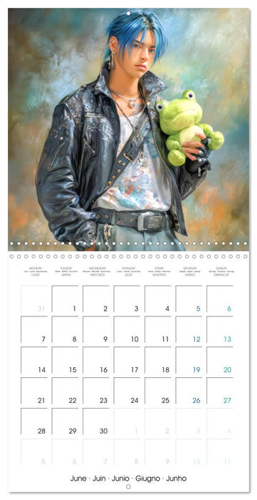 Des peluches - Inspirées du style Manga (CALVENDO Calendrier mensuel 2027)