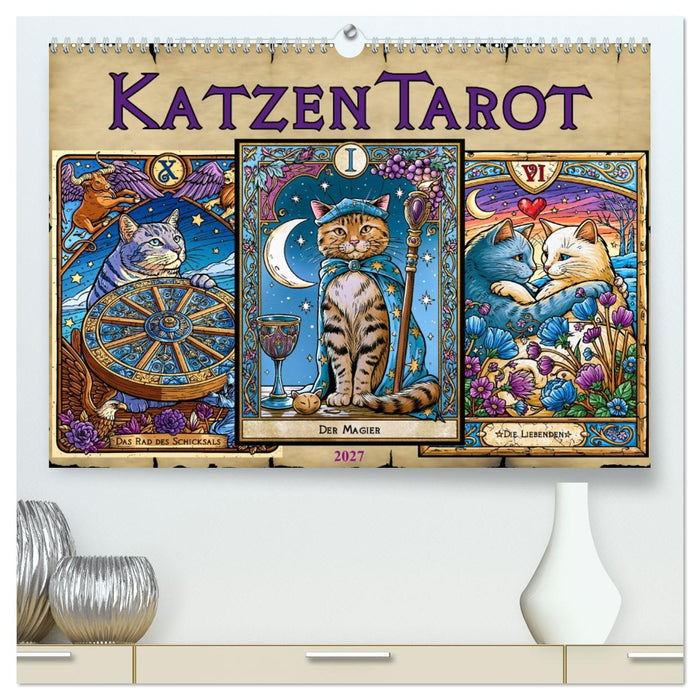 Katzentarot (CALVENDO Premium Wandkalender 2027)