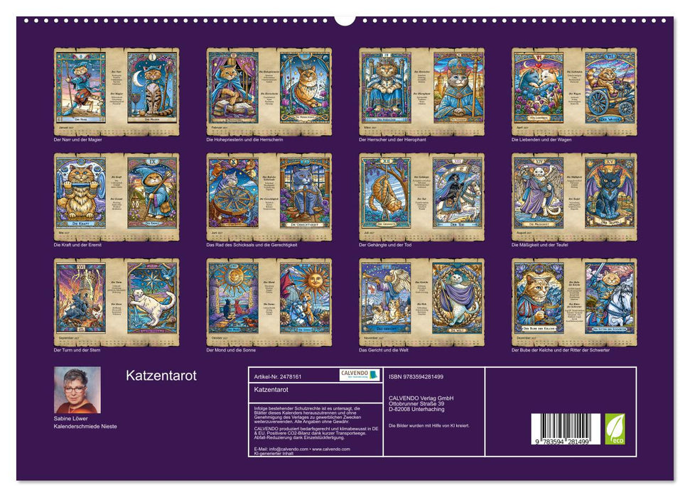 Katzentarot (CALVENDO Premium Wandkalender 2027)