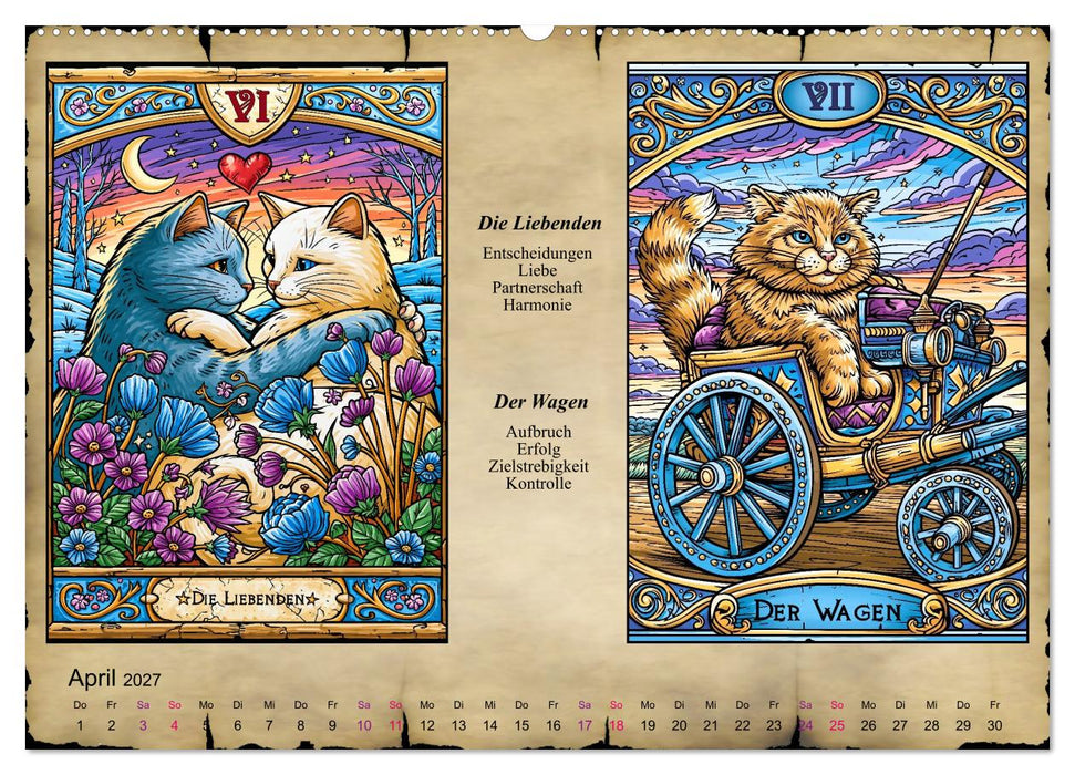 Katzentarot (CALVENDO Premium Wandkalender 2027)