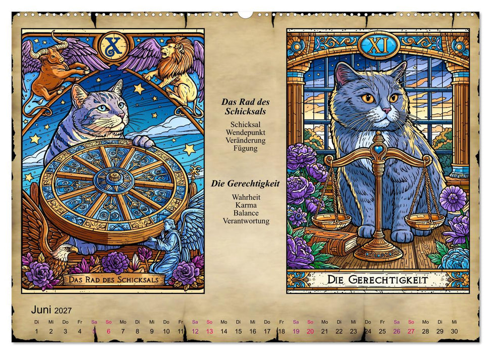 Katzentarot (CALVENDO Premium Wandkalender 2027)