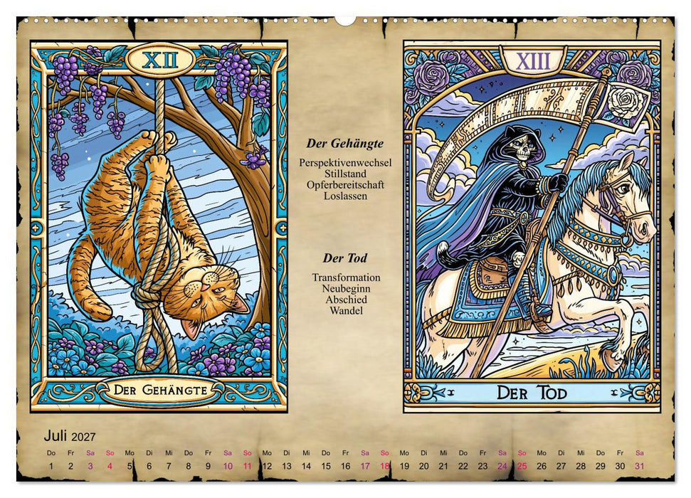 Katzentarot (CALVENDO Premium Wandkalender 2027)
