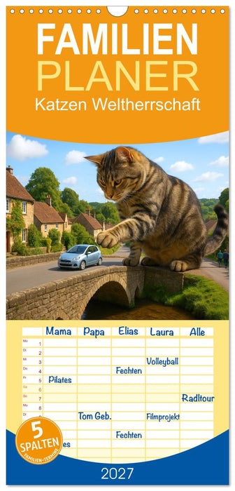 Katzen Weltherrschaft (CALVENDO Familienplaner 2027)