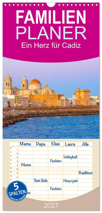 Ein Herz für Cadiz (CALVENDO Familienplaner 2027)