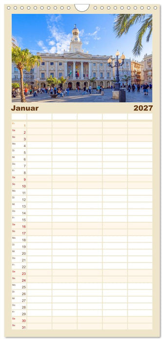 Ein Herz für Cadiz (CALVENDO Familienplaner 2027)