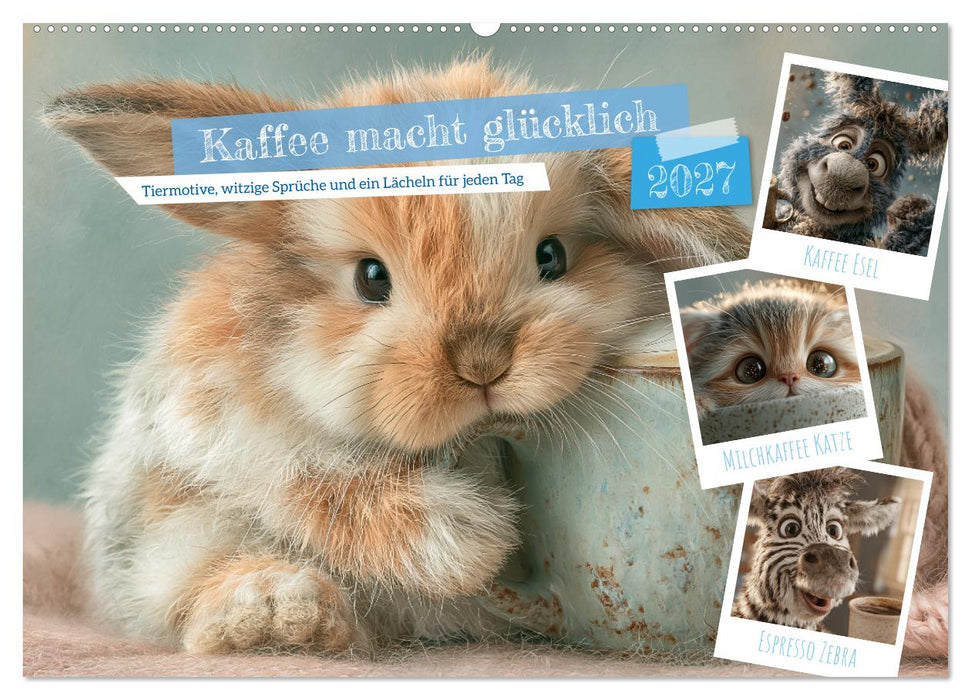 Kaffee macht glücklich (CALVENDO Wandkalender 2027)