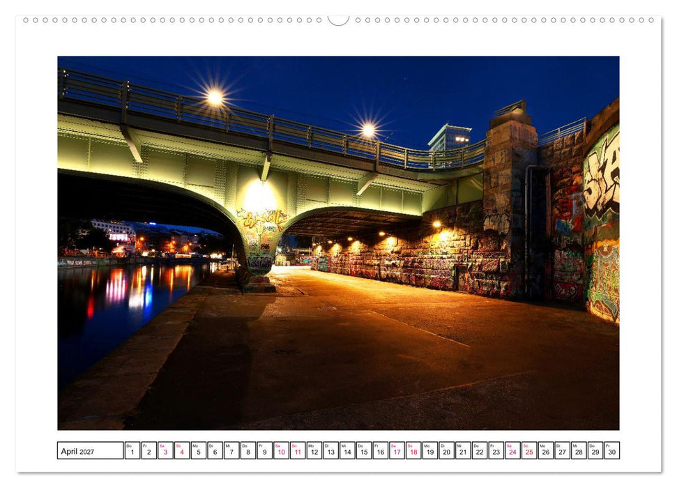 Wien im Lichterglanz (CALVENDO Premium Wandkalender 2027)