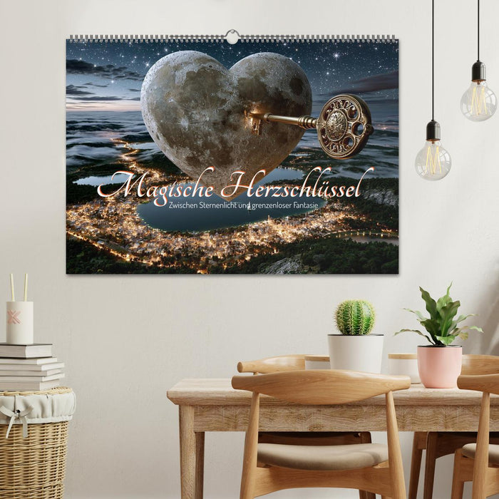 Magische Herzschlüssel. Zwischen Sternenlicht und grenzenloser Fantasie (CALVENDO Wandkalender 2027)