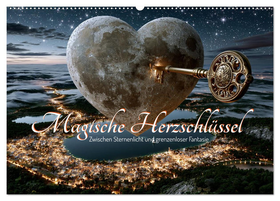 Magische Herzschlüssel. Zwischen Sternenlicht und grenzenloser Fantasie (CALVENDO Wandkalender 2027)
