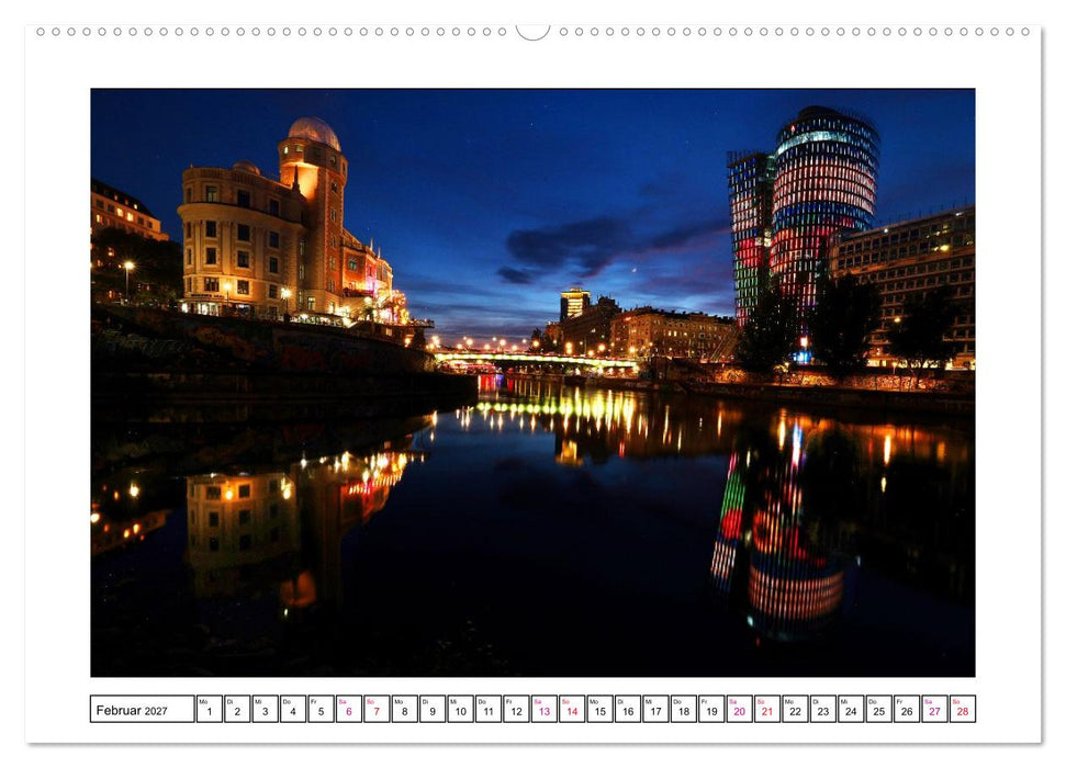 Wien im Lichterglanz (CALVENDO Wandkalender 2027)