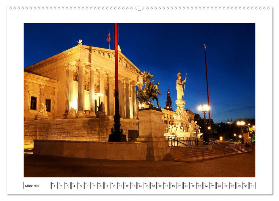 Wien im Lichterglanz (CALVENDO Wandkalender 2027)