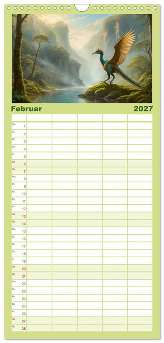 Eine Reise in die Vergangenheit - Entdeckung der Tierwelt (CALVENDO Familienplaner 2027)