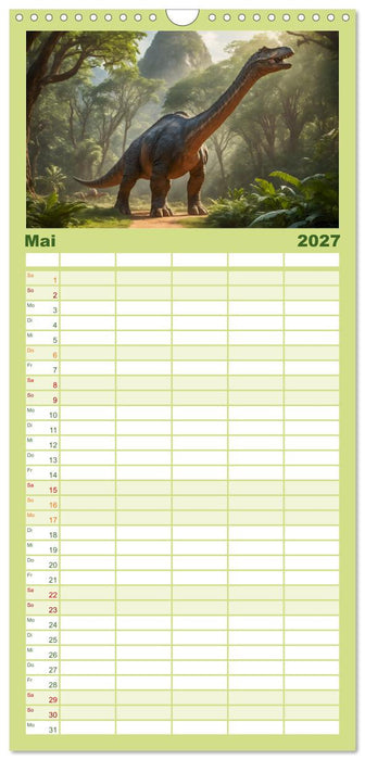 Eine Reise in die Vergangenheit - Entdeckung der Tierwelt (CALVENDO Familienplaner 2027)