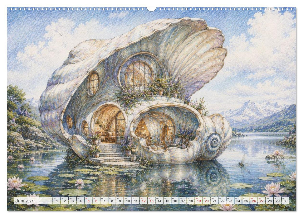 Häuser der Monate (CALVENDO Premium Wandkalender 2027)