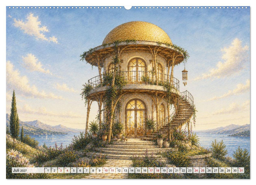 Häuser der Monate (CALVENDO Premium Wandkalender 2027)