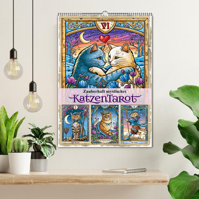 Zauberhaft mystisches Katzentarot (CALVENDO Wandkalender 2027)