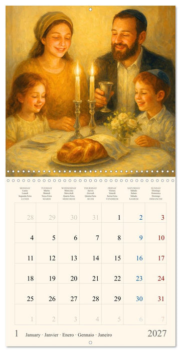 A Year of Jewish Life – Festivals and Traditions (CALVENDO Monthly Calendar 2027)
