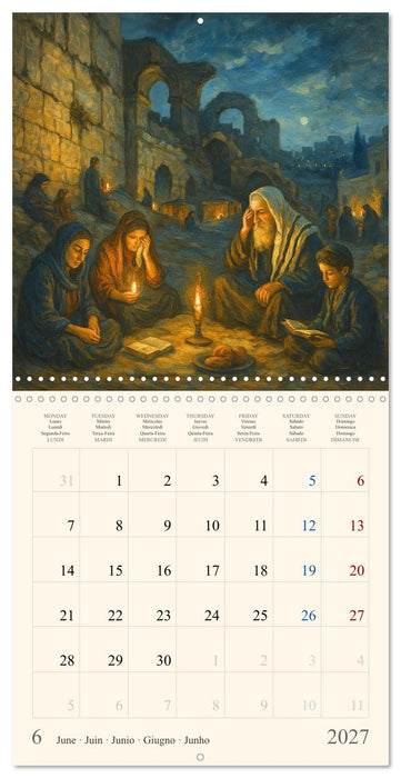 A Year of Jewish Life – Festivals and Traditions (CALVENDO Monthly Calendar 2027)