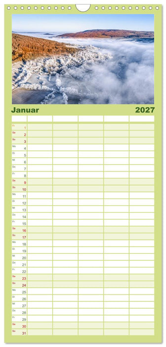 Die RHÖN: Faszinierende Berge und lebendige Bäche (CALVENDO Familienplaner 2027)