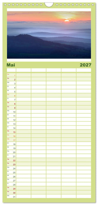 Die RHÖN: Faszinierende Berge und lebendige Bäche (CALVENDO Familienplaner 2027)