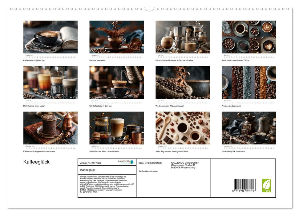 Kaffeeglück (CALVENDO Premium Wandkalender 2027)