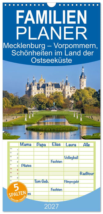 Mecklenburg – Vorpommern, Schönheiten im Land der Ostseeküste (CALVENDO Familienplaner 2027)