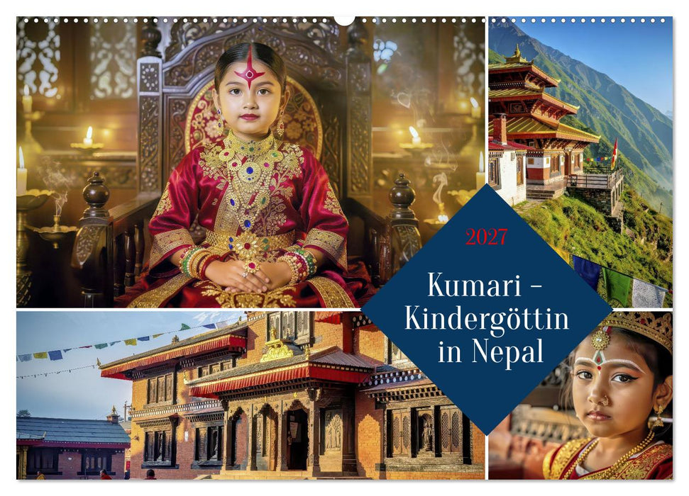 Kumari - Kindergöttin in Nepal (CALVENDO Wandkalender 2027)