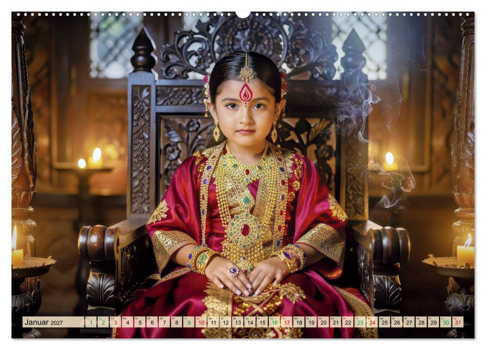 Kumari - Kindergöttin in Nepal (CALVENDO Wandkalender 2027)